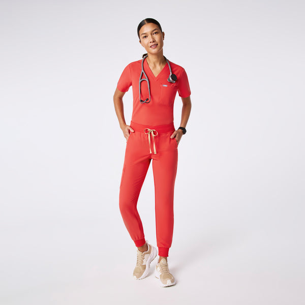 Women's Hibiscus Catarina Petite -  Scrub Top™
