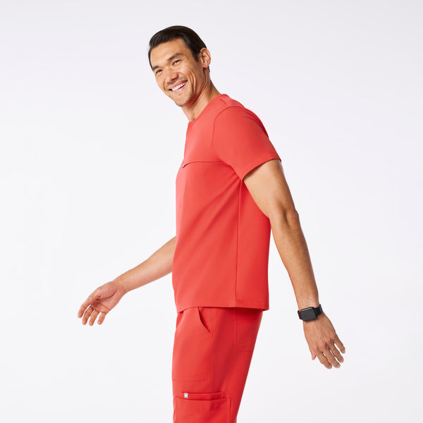 men's Hibiscus Corfield - Henley Scrub Top