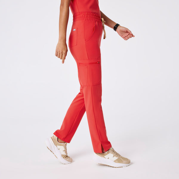 Women's Hibiscus Dowa High-Rise Straight-Leg - Petite Scrub Pant