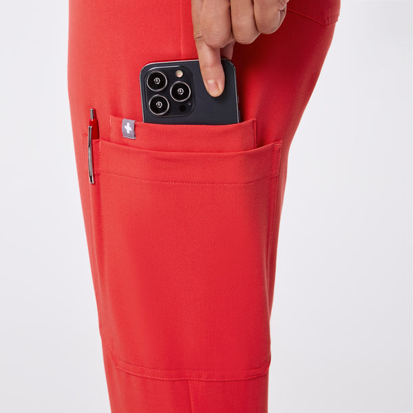 Women's Hibiscus Dowa High-Rise Straight-Leg - Petite Scrub Pant