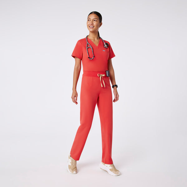 women's Hibiscus High Waisted Livingston - Petite Basic Scrub Pant™
