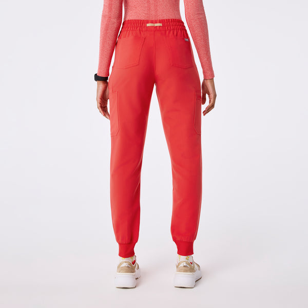 women's Hibiscus High Waisted Uman Relaxed - Petite Jogger Scrub Pant