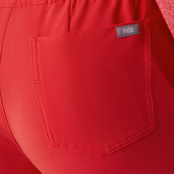 women's Hibiscus High Waisted Uman Relaxed - Petite Jogger Scrub Pant