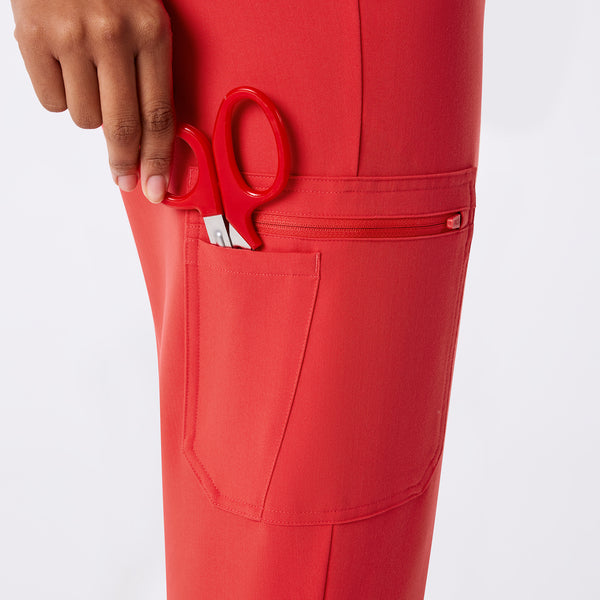 women's Hibiscus High Waisted Uman Relaxed - Petite Jogger Scrub Pant