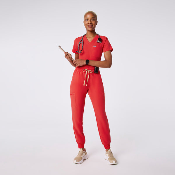 women's Hibiscus Uman Relaxed - Tall Jogger Scrub Pant