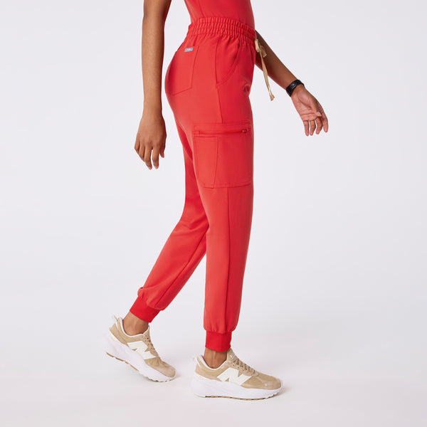 women's Hibiscus Uman Relaxed - Petite Jogger Scrub Pant