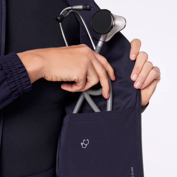 women's Navy Sydney -  Scrub Jacket