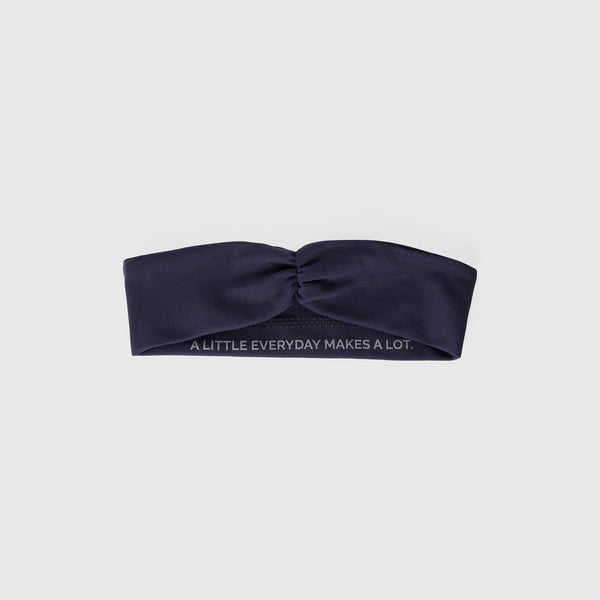 Navy Cinched Headband