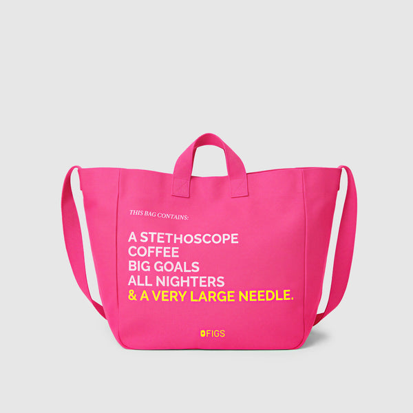 Shocking Pink A Very Large Needle Tote