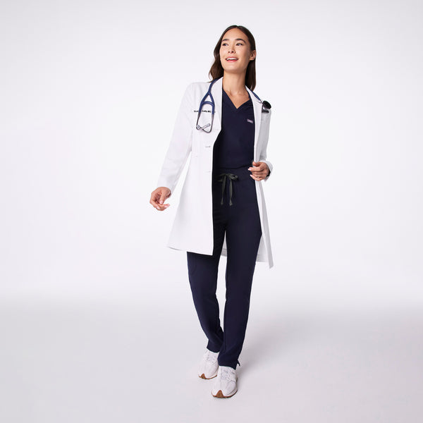 Women's White Bellevue - Slim Long Lab Coat
