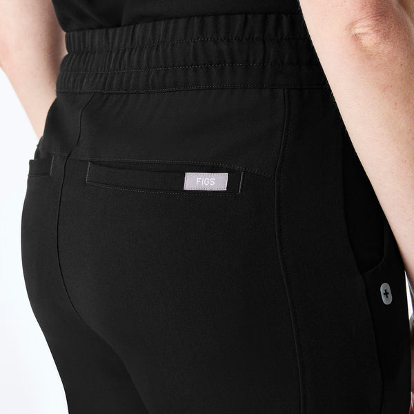 women's Black High Waisted Montal Flare - Tall Scrub Pant