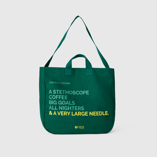 Hunter Green A Very Large Needle Tote