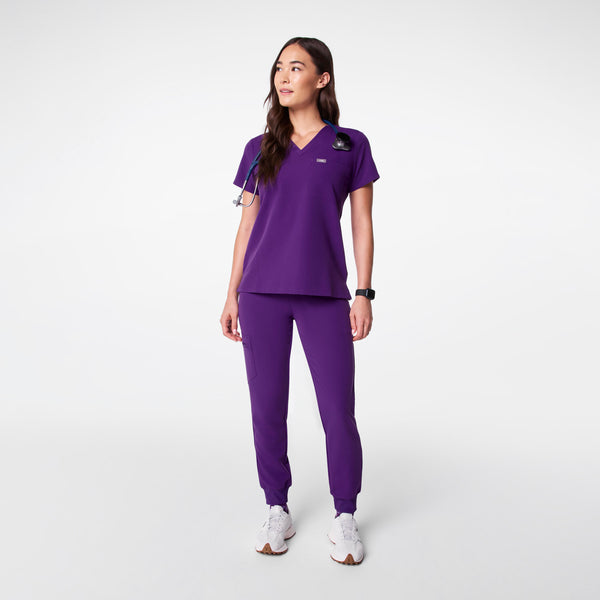 women's Digital Grape Catarina - One-Pocket Scrub Top™