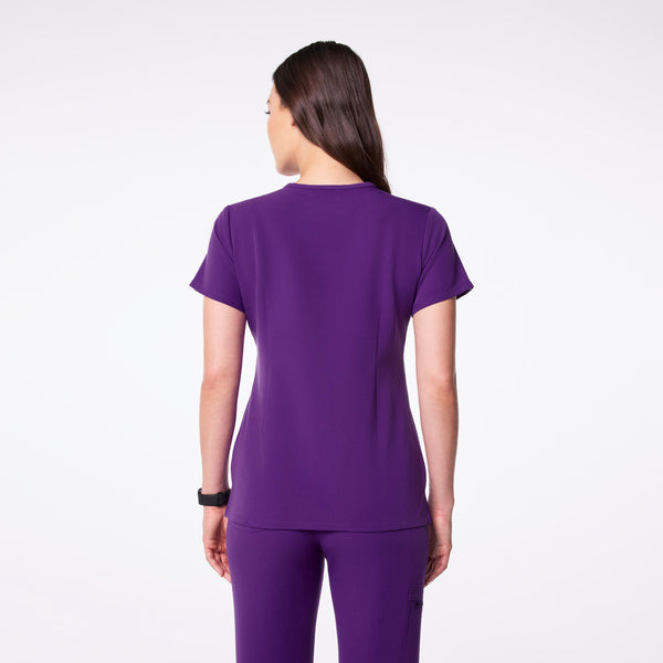 women's Digital Grape Catarina - One-Pocket Scrub Top™