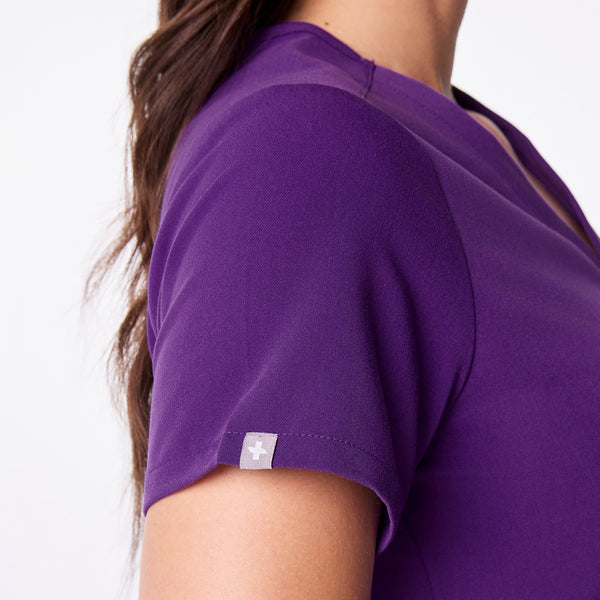 women's Digital Grape Catarina - One-Pocket Scrub Top™