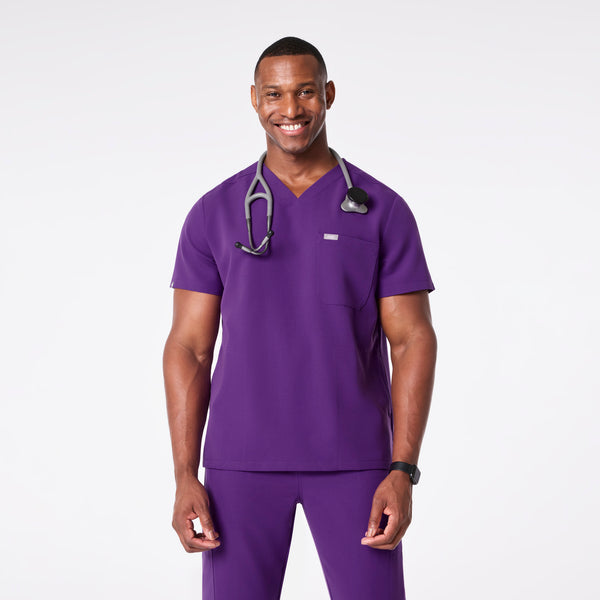 men's Digital Grape Chisec - Three-Pocket Scrub Top™