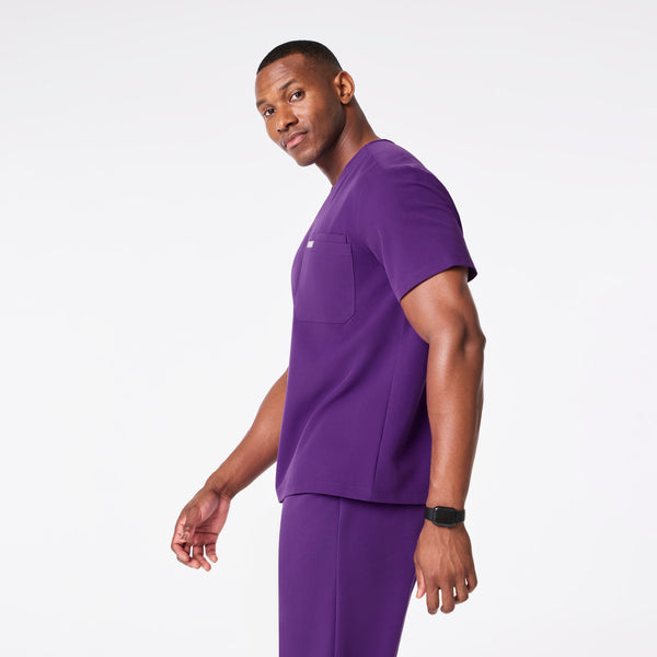 men's Digital Grape Leon - Three-Pocket Scrub Top™