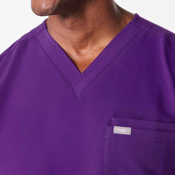 men's Digital Grape Leon - Three-Pocket Scrub Top™