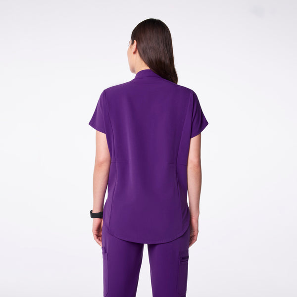 Women's Digital Grape Montex Relaxed Scrub Top
