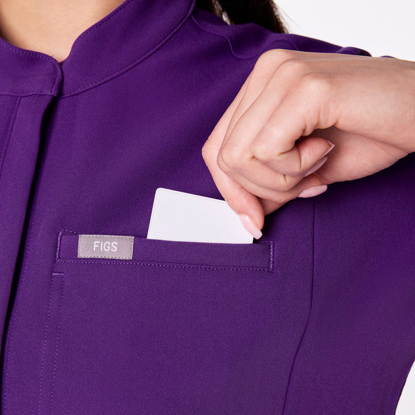 Women's Digital Grape Montex Relaxed Scrub Top
