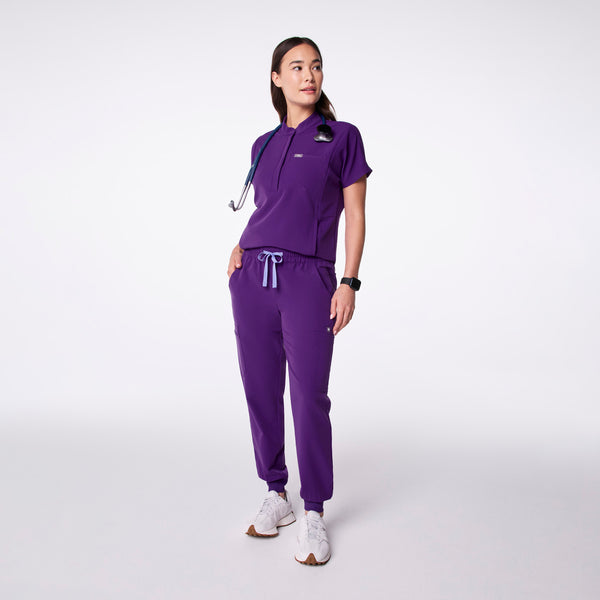 Women's Digital Grape Montex Relaxed Scrub Top