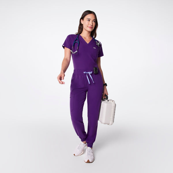 women's Digital Grape Uman Relaxed - Tall Jogger Scrub Pant