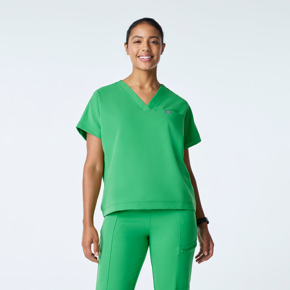 women's Emerald Carlota Relaxed V-Neck - Scrub Top