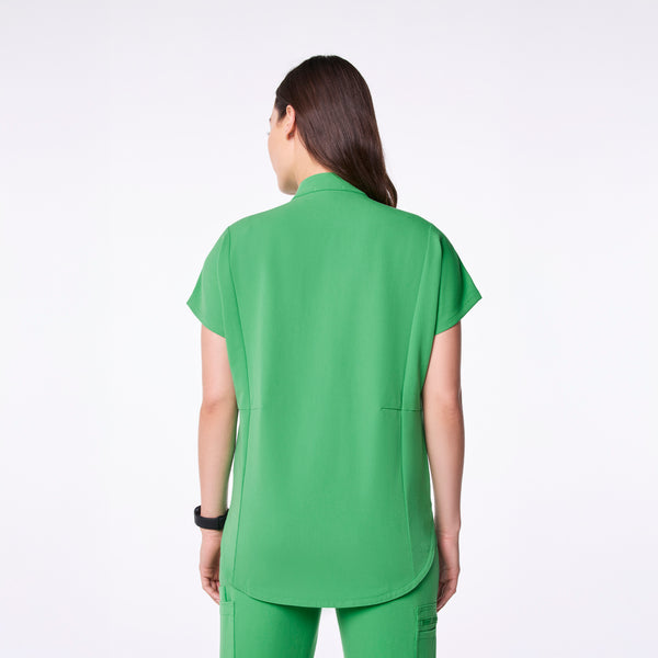 women's Emerald Montex - Mock Neck Scrub Top