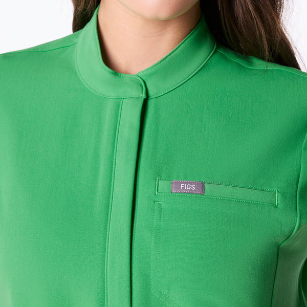 women's Emerald Montex - Mock Neck Scrub Top