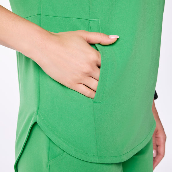 women's Emerald Montex - Mock Neck Scrub Top