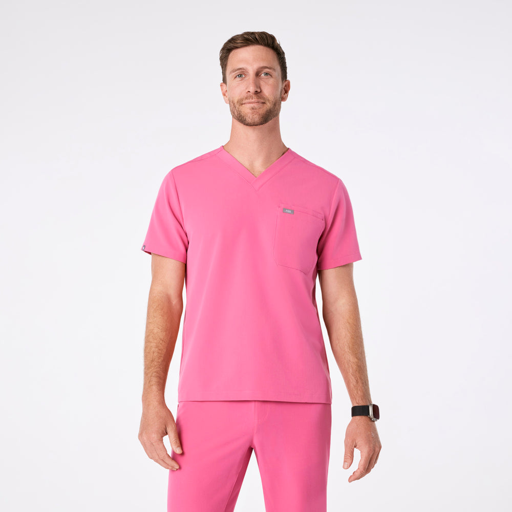 men's F'ing Pink Leon - Three-Pocket Scrub Top™