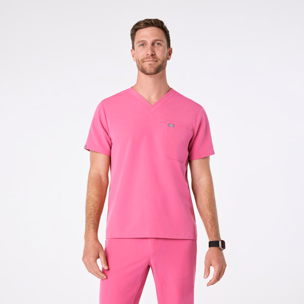 men's F'ing Pink Leon - Three-Pocket Scrub Top™