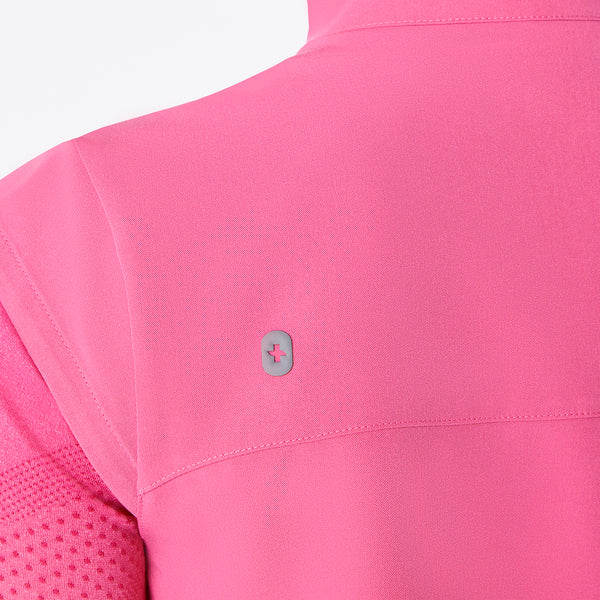 women's F'ing Pink Lomita Full Zip - Scrub Top