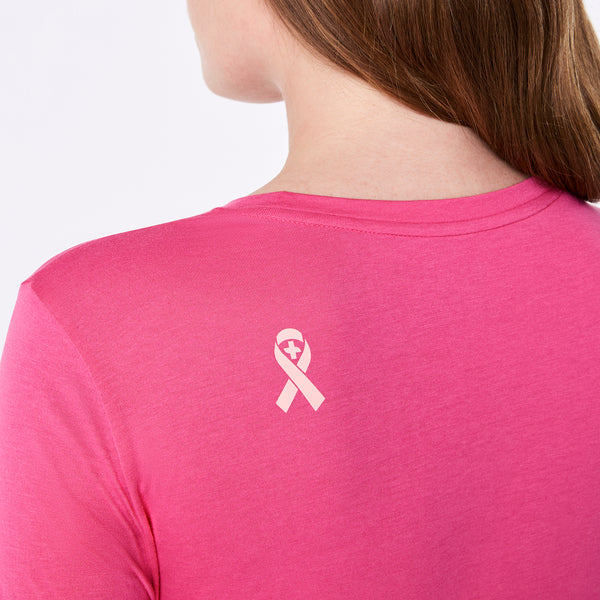 women's F'ing Pink BCA Ribbon F Cancer Supersoft - Longsleeve Underscrub