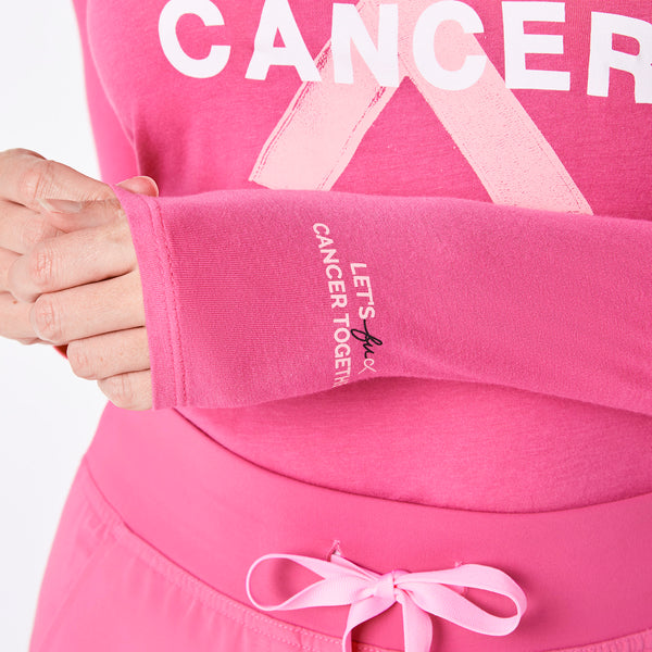 women's F'ing Pink BCA Ribbon F Cancer Supersoft - Longsleeve Underscrub