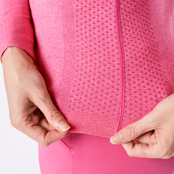 women's F'ing Pink Salta Seamless ¼ Zip - Longsleeve Underscrub