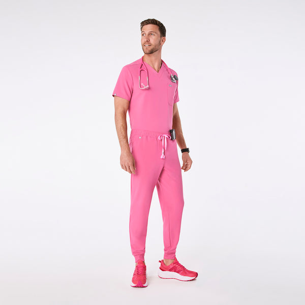 men's F'ing Pink Leon - Three-Pocket Scrub Top™