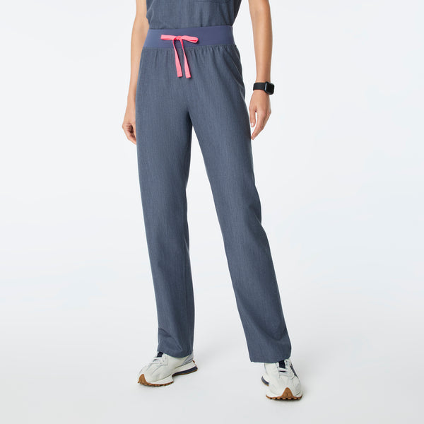 women's Heather Denim High Waisted Livingston - Petite Basic Scrub Pant™