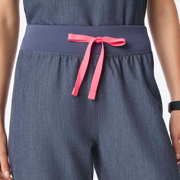 women's Heather Denim High Waisted Livingston - Petite Basic Scrub Pant™