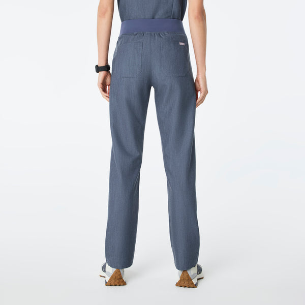 women's Heather Denim High Waisted Livingston - Petite Basic Scrub Pant™