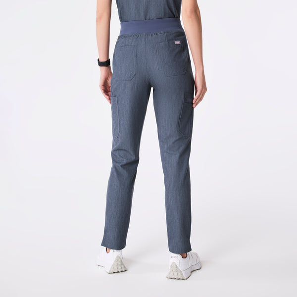 women's Heather Denim High Waisted Yola - Petite Skinny Scrub Pant™