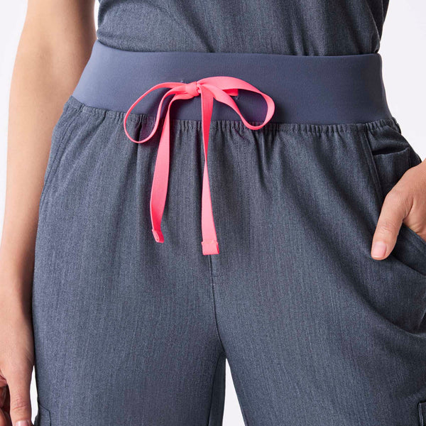 women's Heather Denim High Waisted Yola - Petite Skinny Scrub Pant™