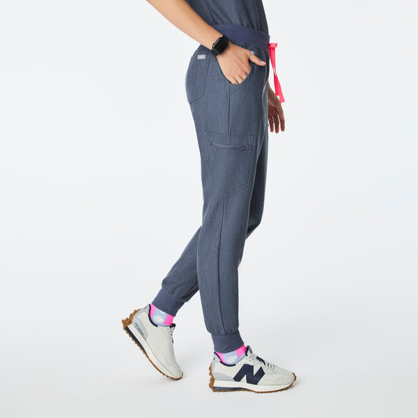 women's Heather Denim High Waisted Zamora - Jogger Scrub Pant™