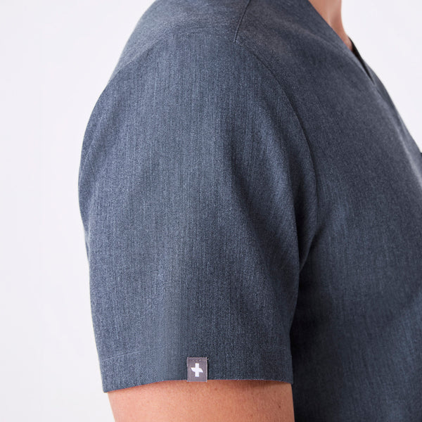 men's Heather Denim Leon - Three-Pocket Scrub Top™