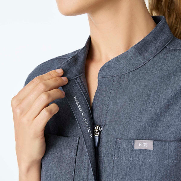 women's Heather Denim Rafaela Cargo Jogger - ScrubJumpsuit™