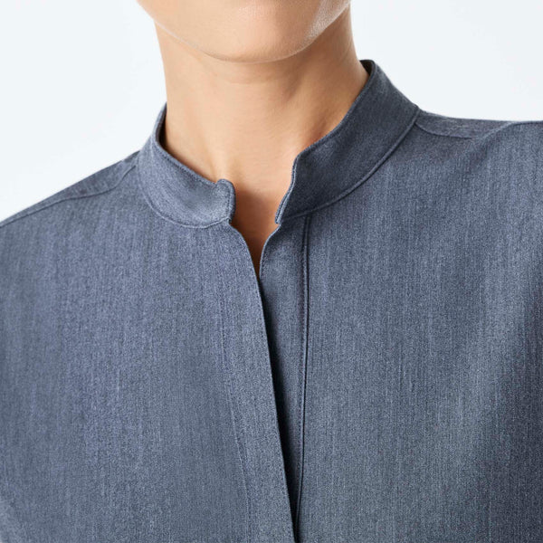 women's Heather Denim Rafaela - Oversized Scrub Top™