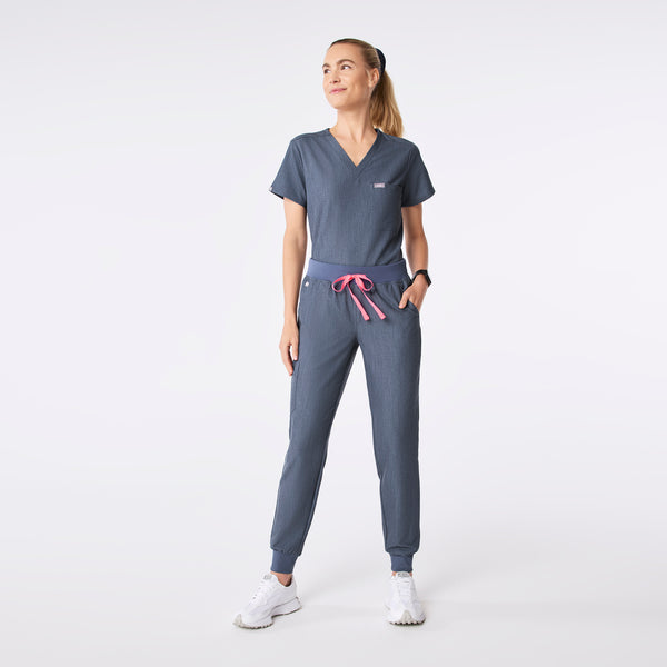 women's Heather Denim Zamora - Petite Jogger Scrub Pant™