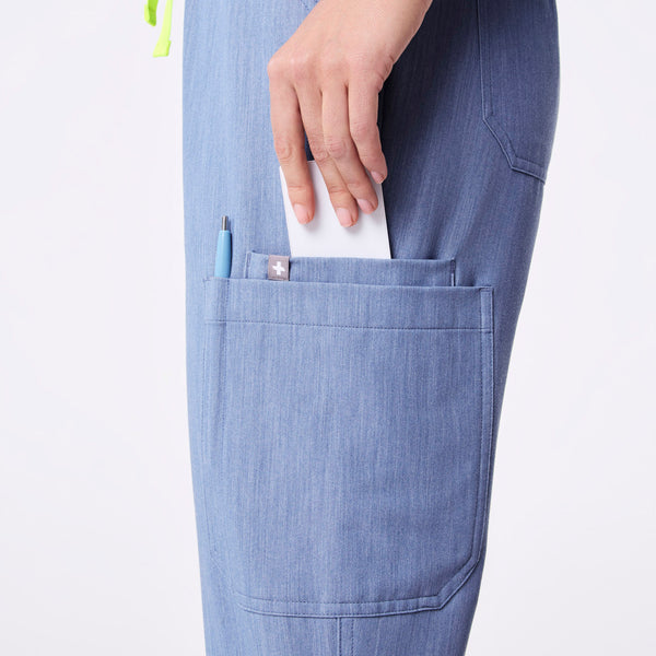 women's Heather Indigo High Waisted Yola - Tall Skinny Scrub Pant™