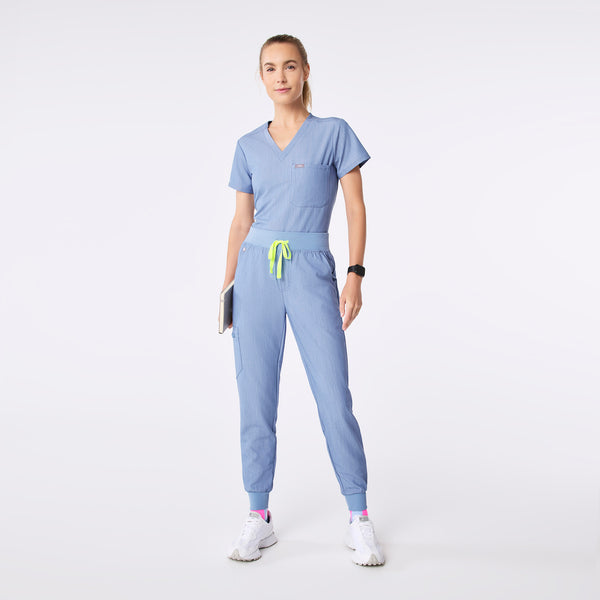 women's Heather Indigo High Waisted Zamora - Tall Jogger Scrub Pant™