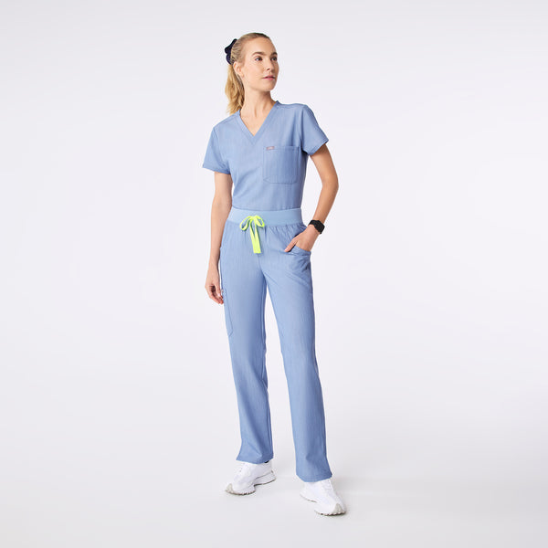 women's Heather Indigo Kade - Tall Cargo Scrub Pant™